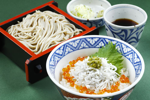 釜揚げシラス丼そばセット